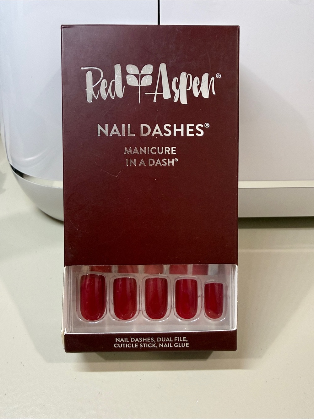 Red Aspen Red Press-On Nail Dashes — Pamala Jo’s Pointsettia